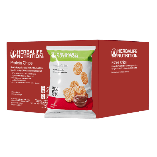 Herbalife baltyminiai traškučiai "Barbekiu" skonio , 10 vnt.